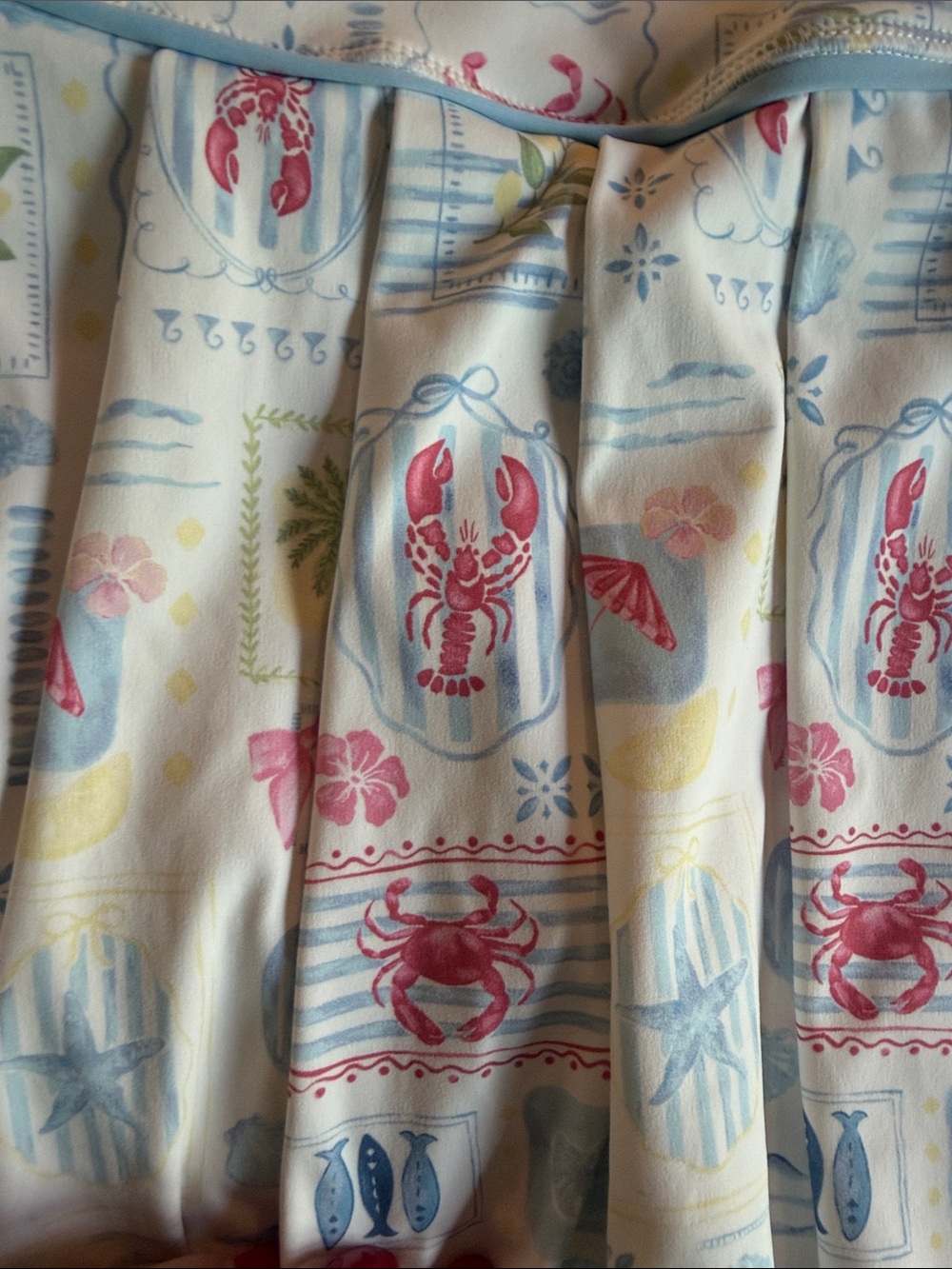 AS Revival set Coastal Lobster Print set -blue and cream - Picture 3 of 7